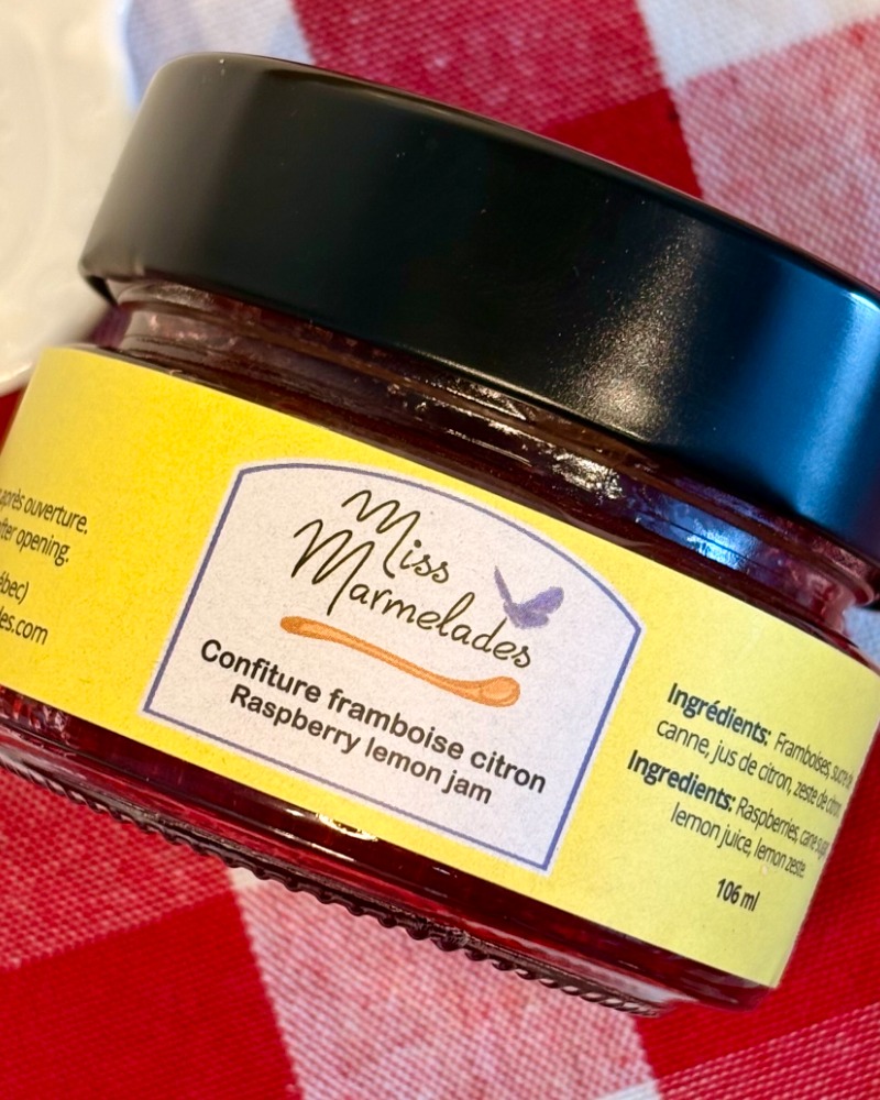 Confiture de framboise & citron