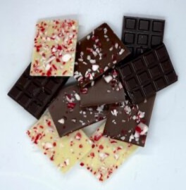 Nos minis 3 chocolat canne de Noël