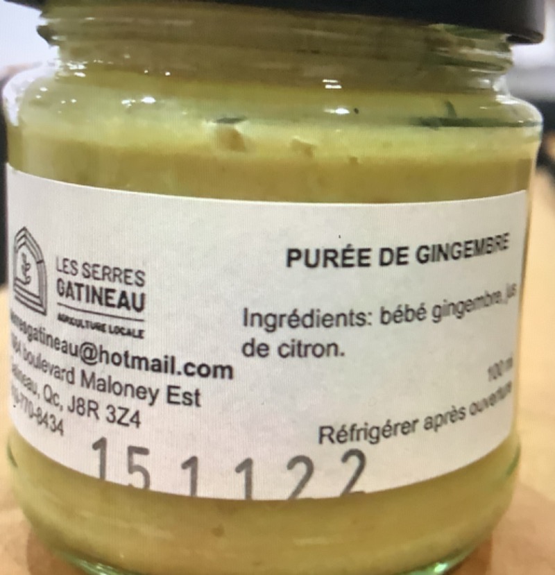 Purée de gingembre
