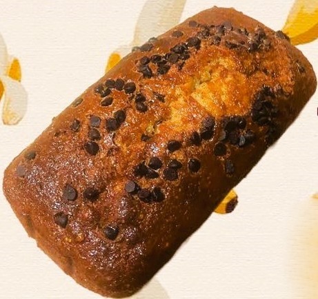 Gâteau Banane, chocolat, noix