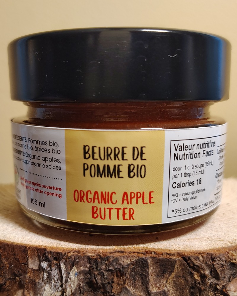 Beurre de pomme biologique
