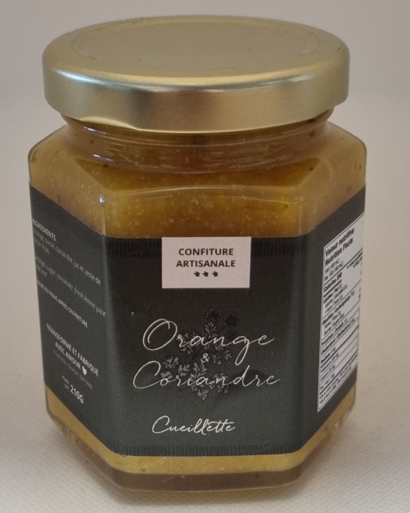Confiture orange coriandre