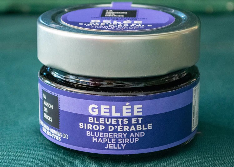 Gelée de bleuets et sirop d'érable