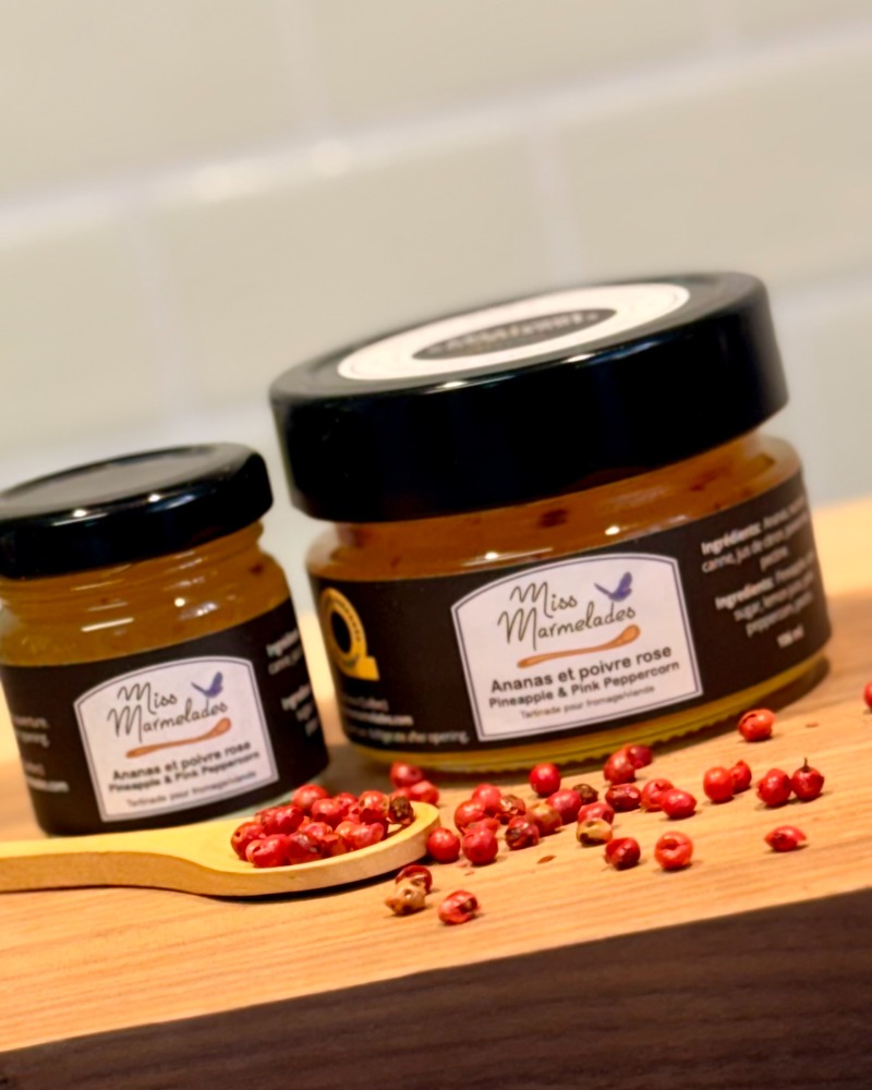 Poneapple & pinkpeppercorn marmalade