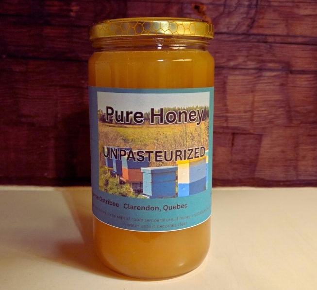 Unpasteurized wild flower honey