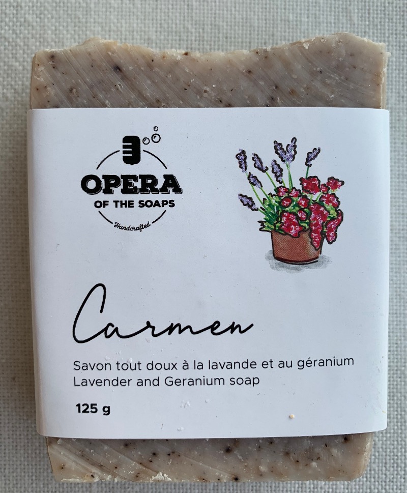 Savon artisanal doux pour le corps Lavande et géranium